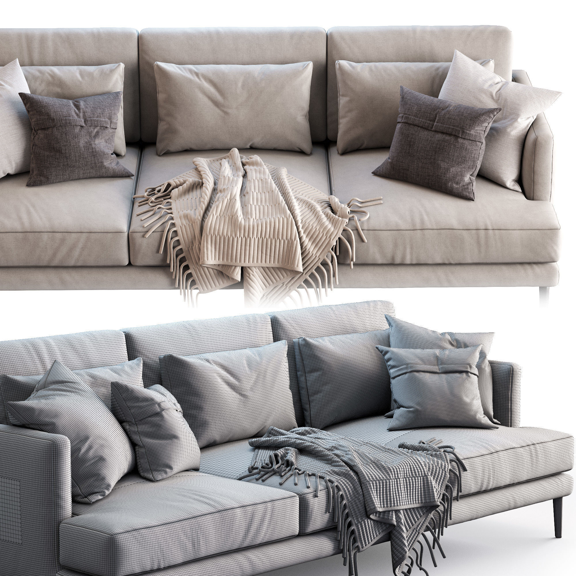 Bonaldo Sofa Paraiso 3D model_3