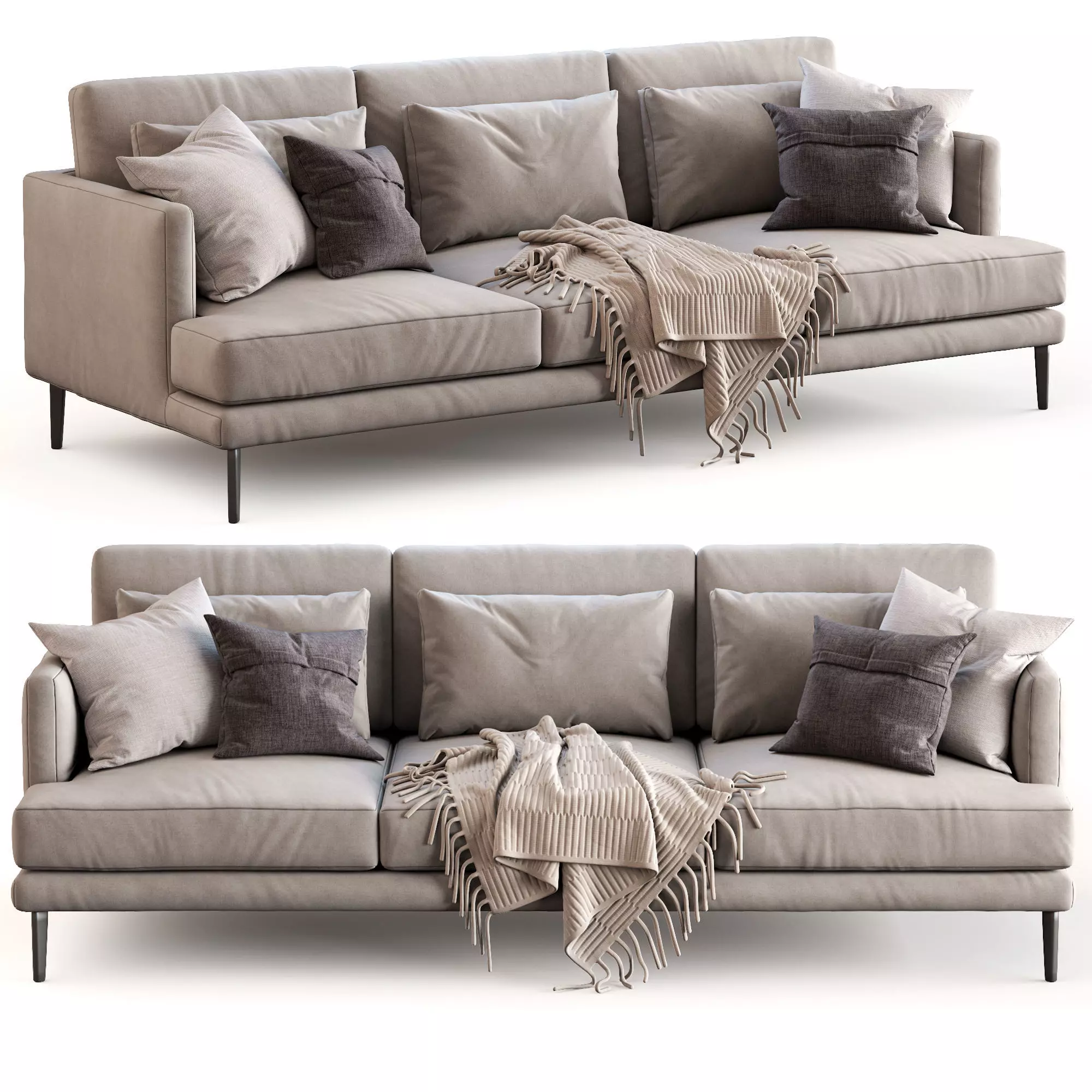 Bonaldo Sofa Paraiso 3D model_0
