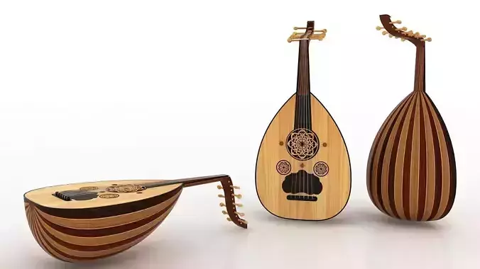 Arabic Oud instrument 3D model