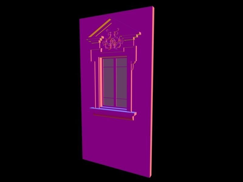 Classic 5 window 3D model_4