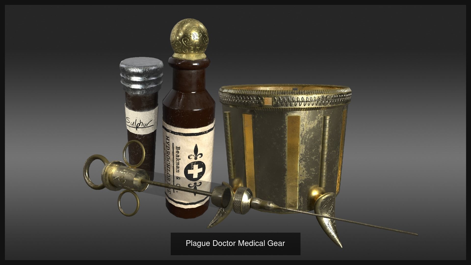 Victorian Plague Doctor 3D Model Collection_6