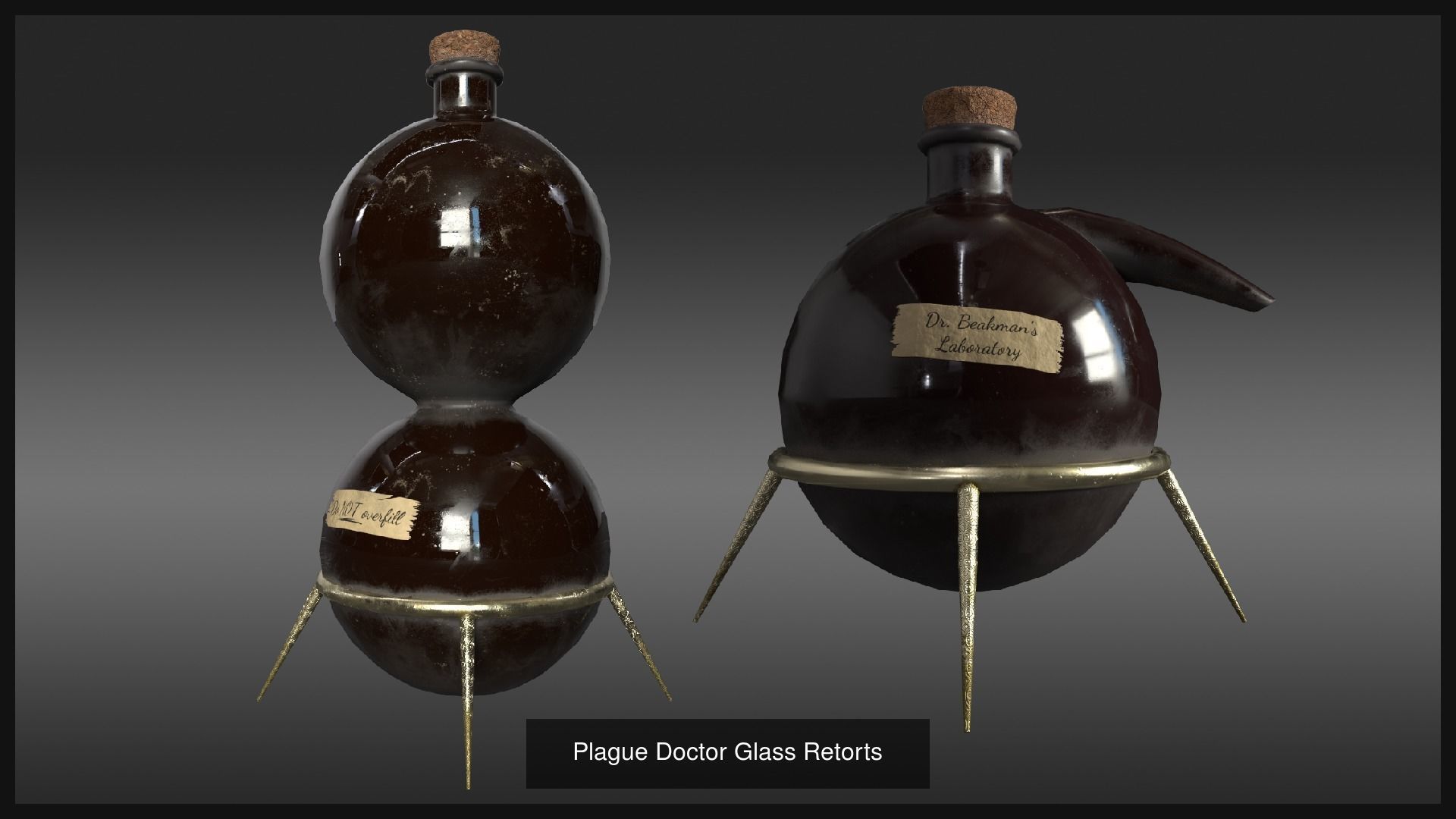 Victorian Plague Doctor 3D Model Collection_10