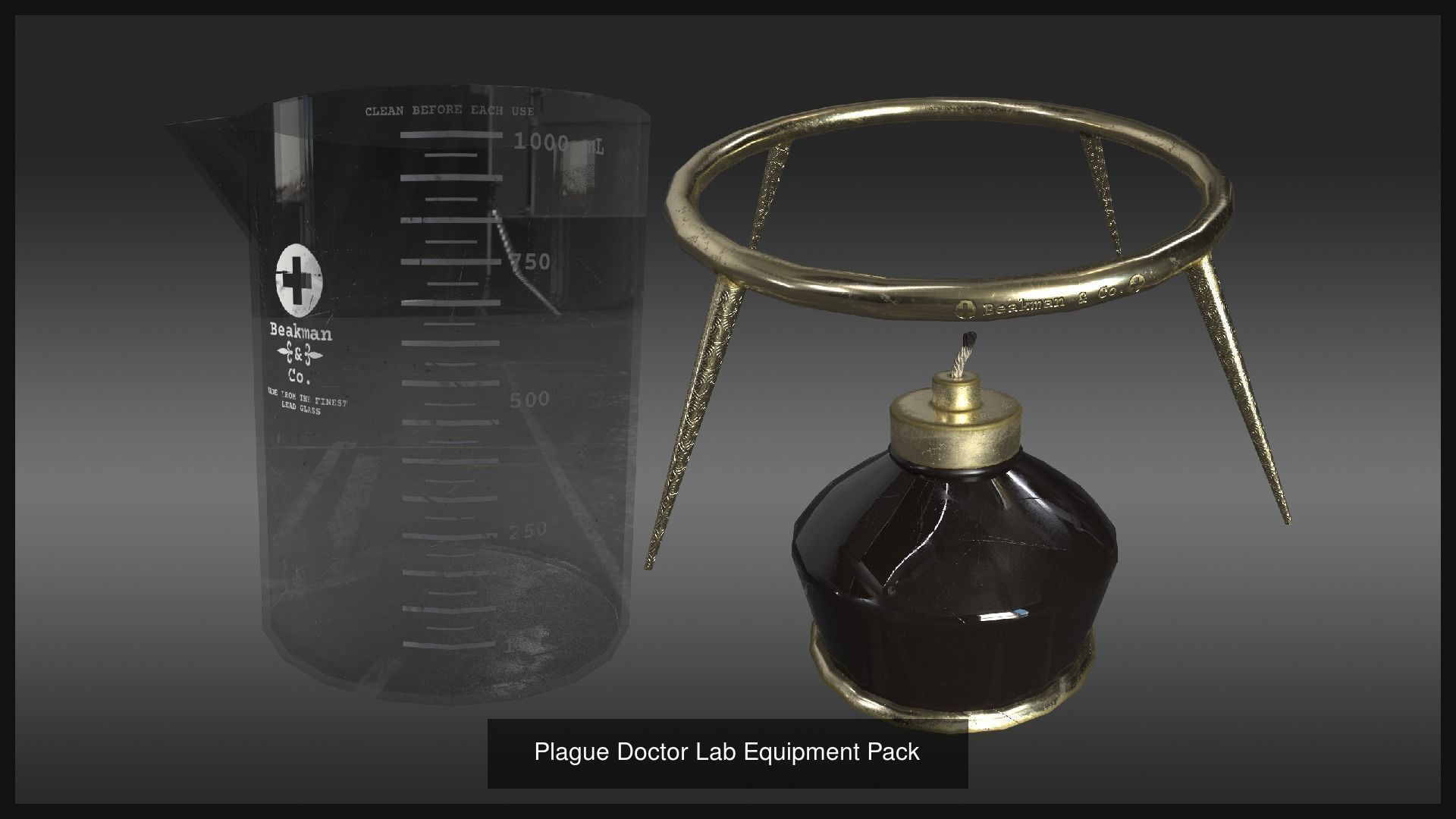 Victorian Plague Doctor 3D Model Collection_11