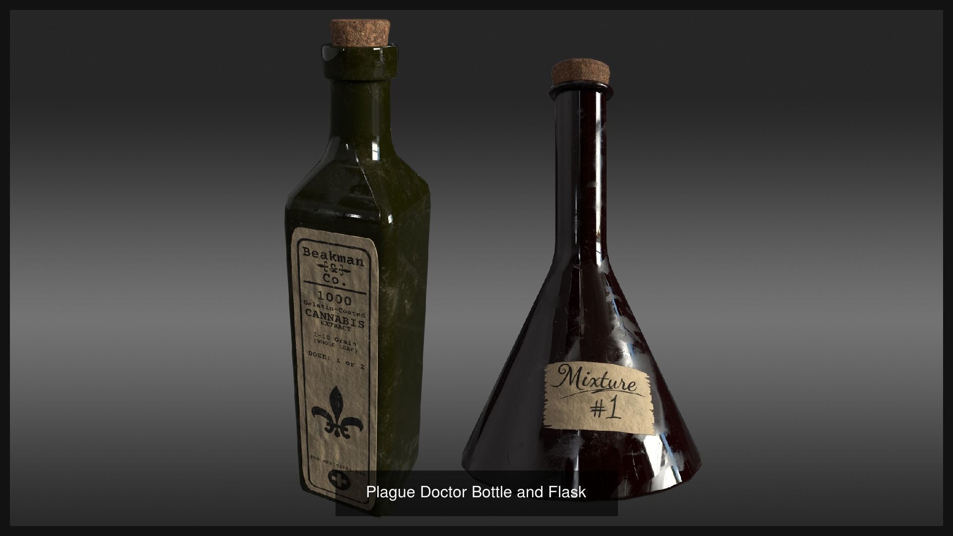 Victorian Plague Doctor 3D Model Collection_9