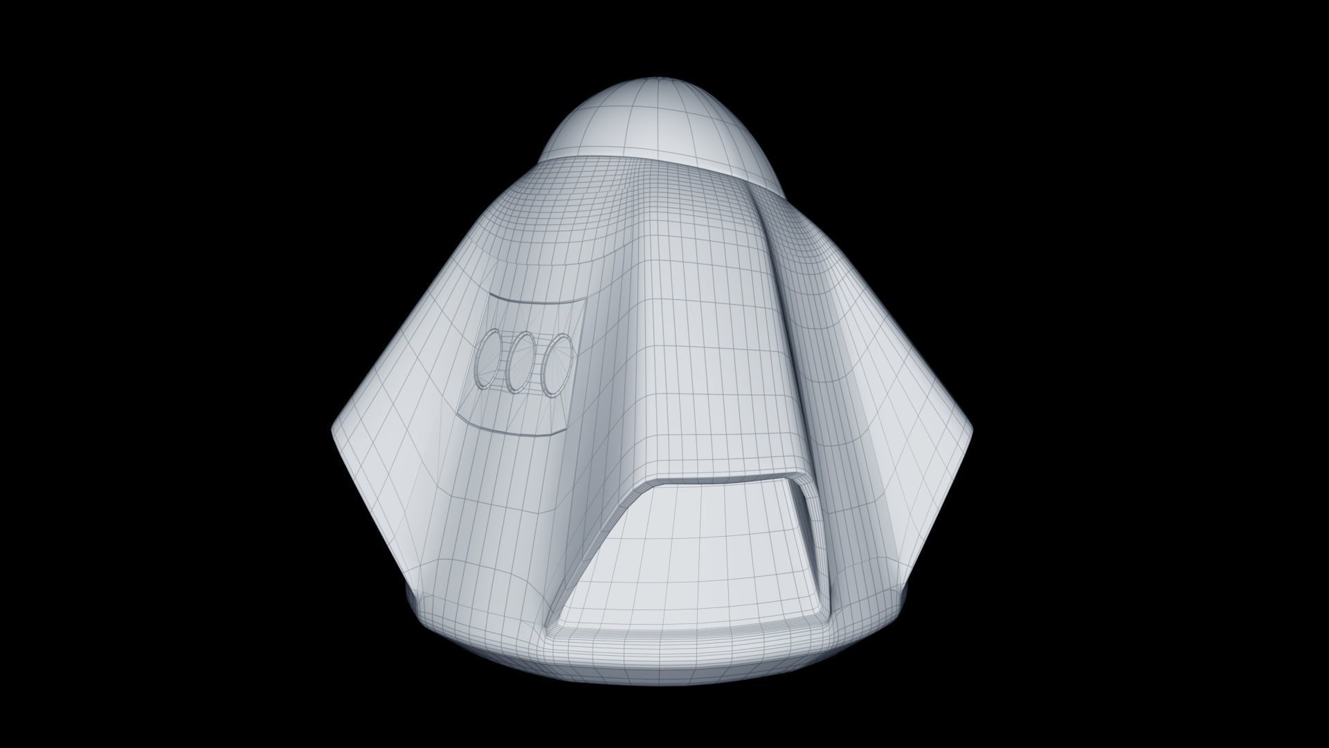 Space X Dragon 2 3D model_7