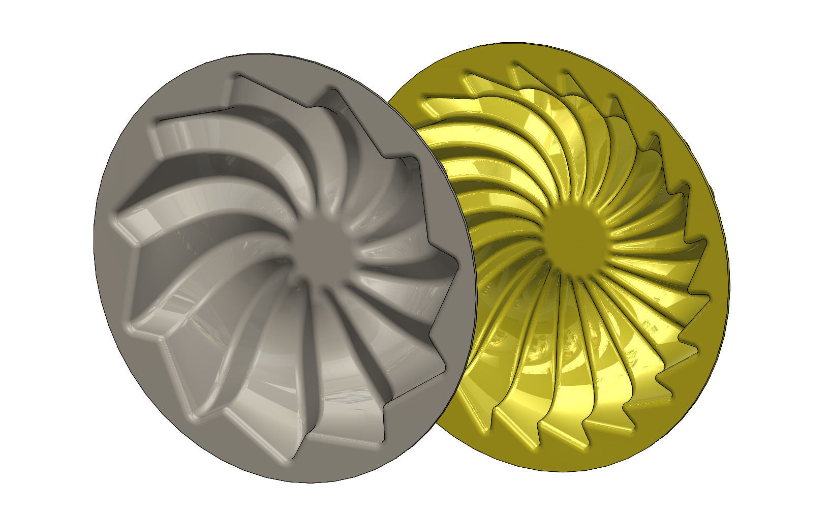 Cake and chocolate molds 3D print model_1