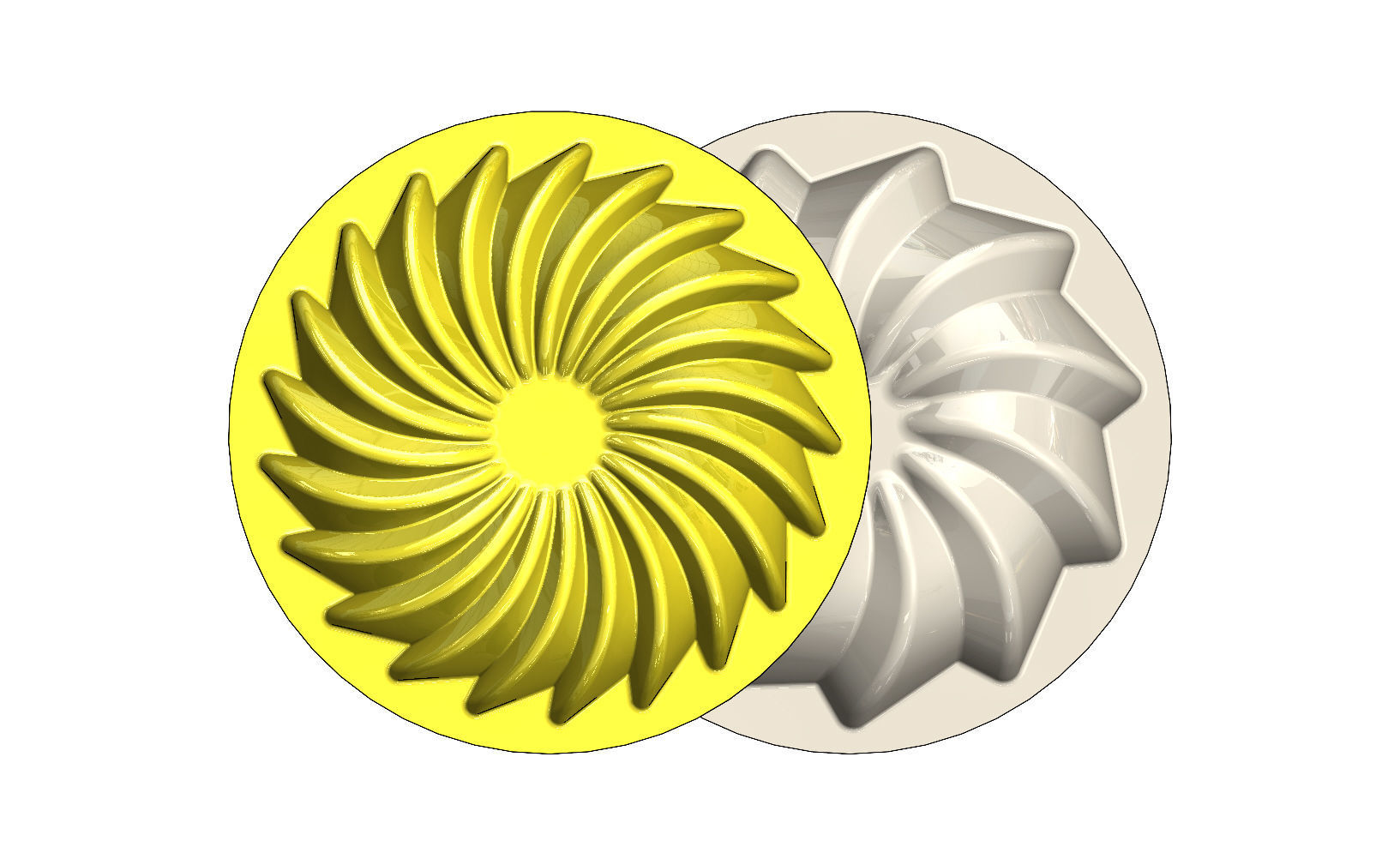 Cake and chocolate molds 3D print model_2