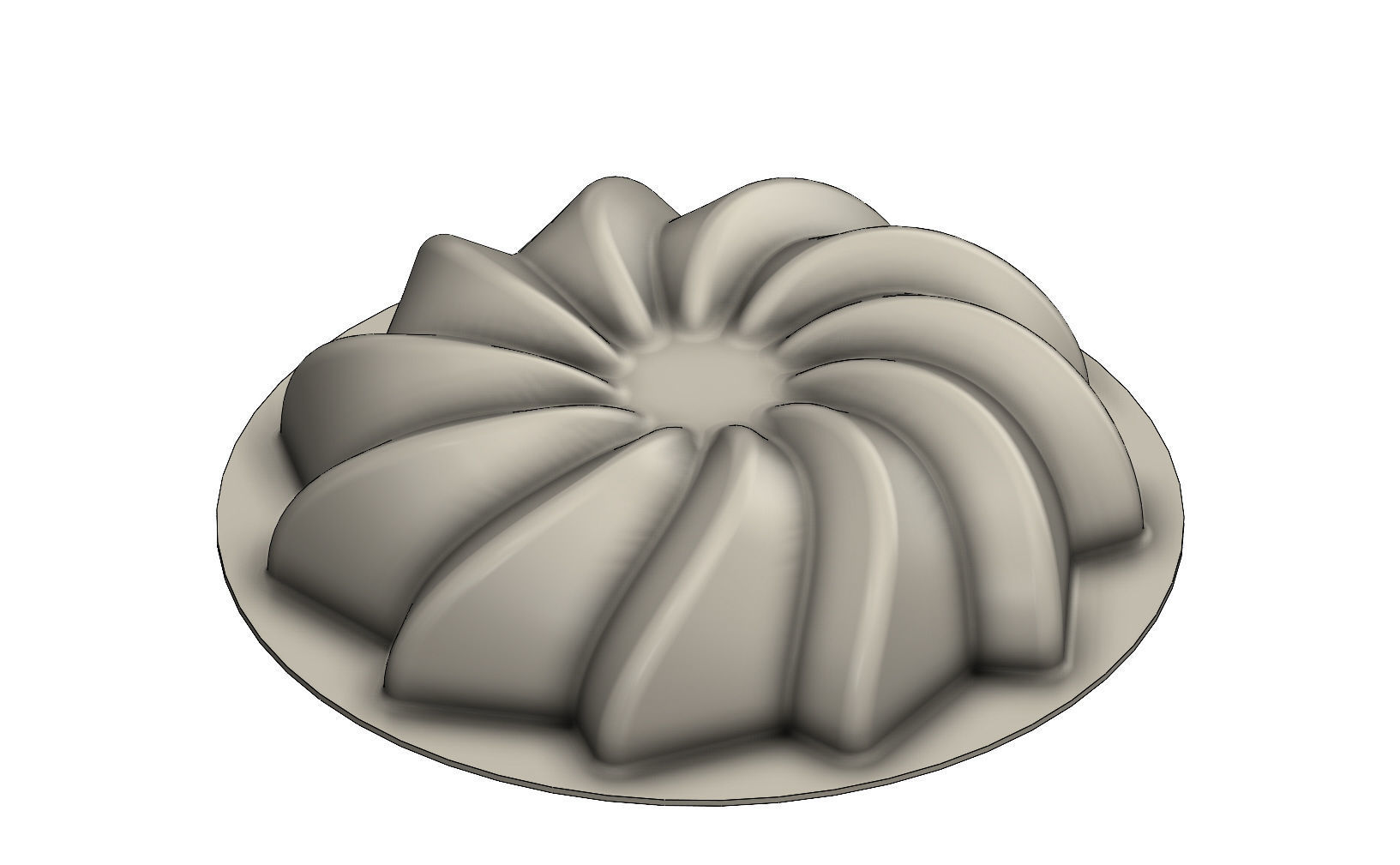 Cake and chocolate molds 3D print model_10