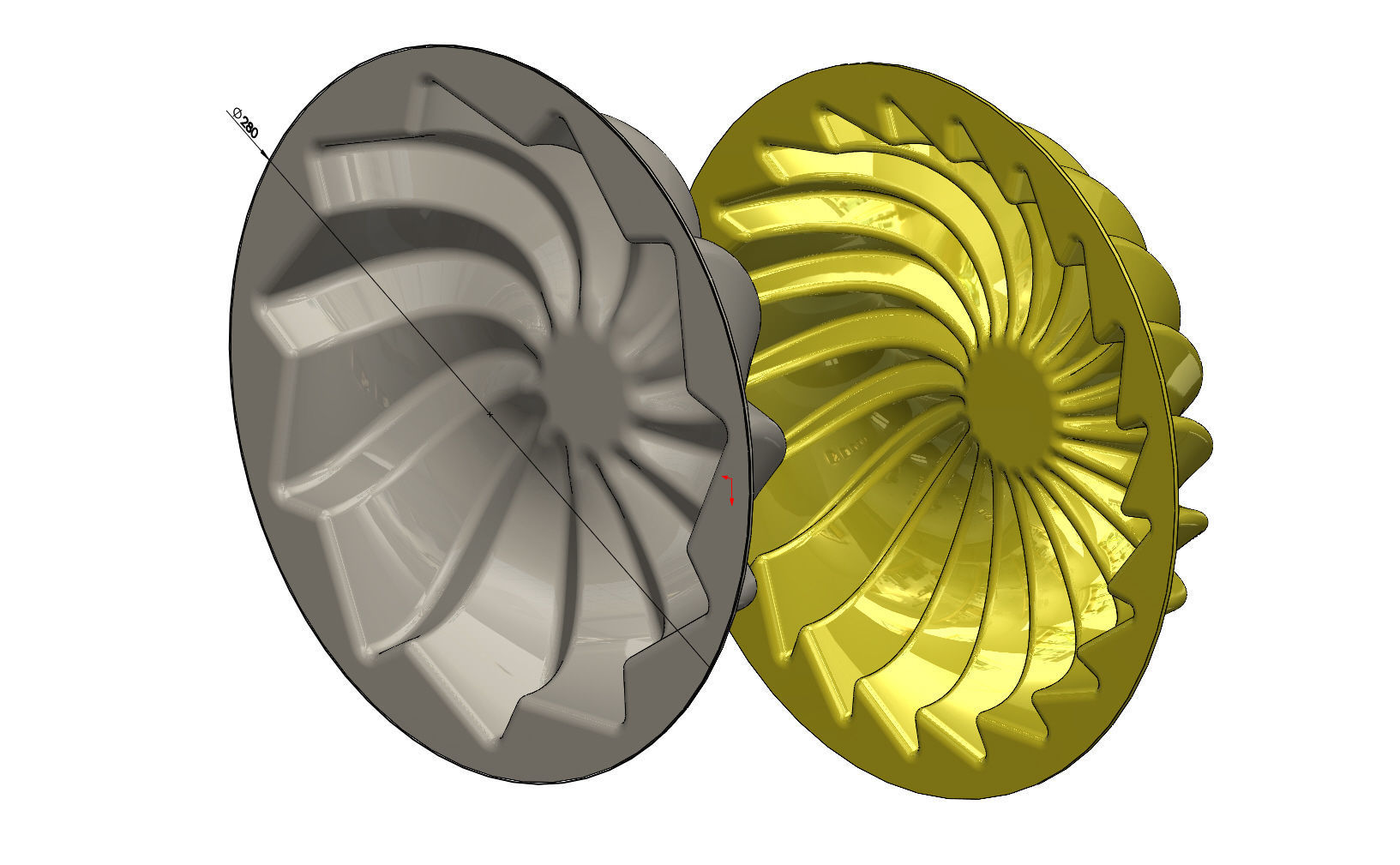 Cake and chocolate molds 3D print model_3