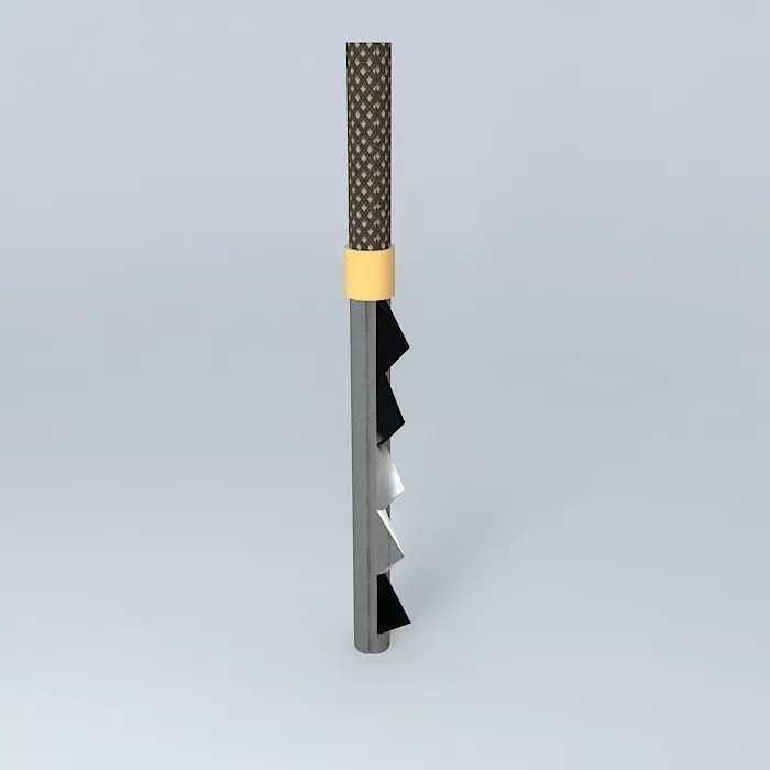 kiribachi pencil with handle Free 3D model