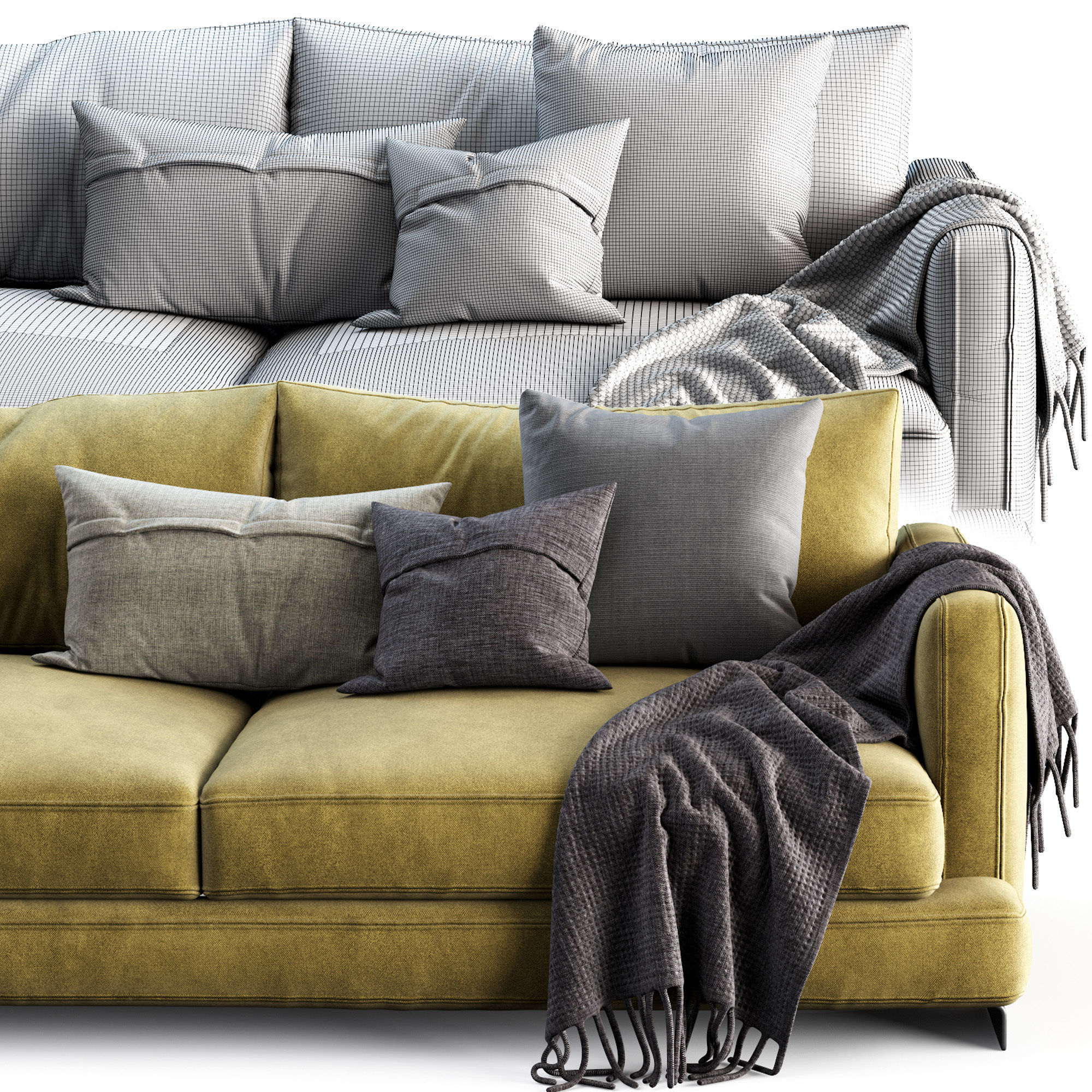 Flexform Long Island 3D model_3