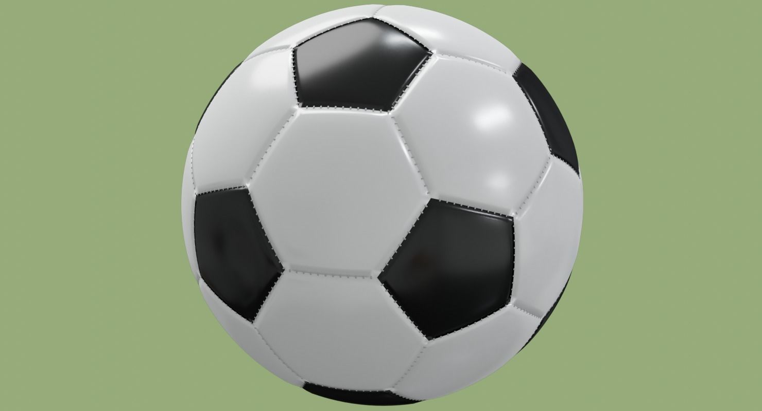 Soccer ball in Blender and other formats 3D model_47