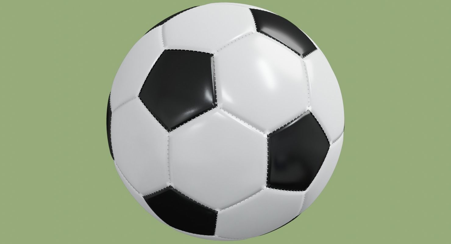 Soccer ball in Blender and other formats 3D model_67