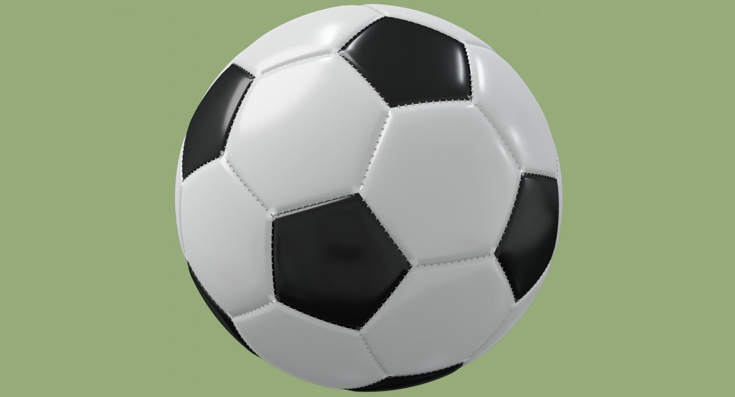 Soccer ball in Blender and other formats 3D model_40