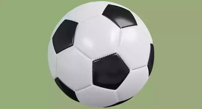 Soccer ball in Blender and other formats 3D model