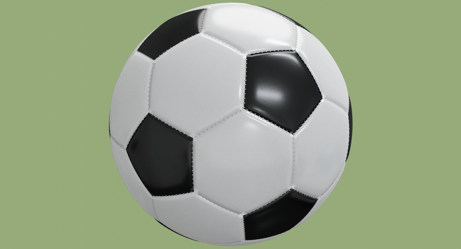 Soccer ball in Blender and other formats 3D model_57