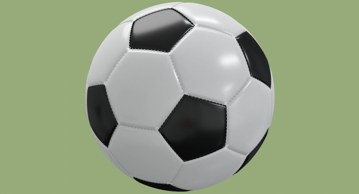 Soccer ball in Blender and other formats 3D model_49