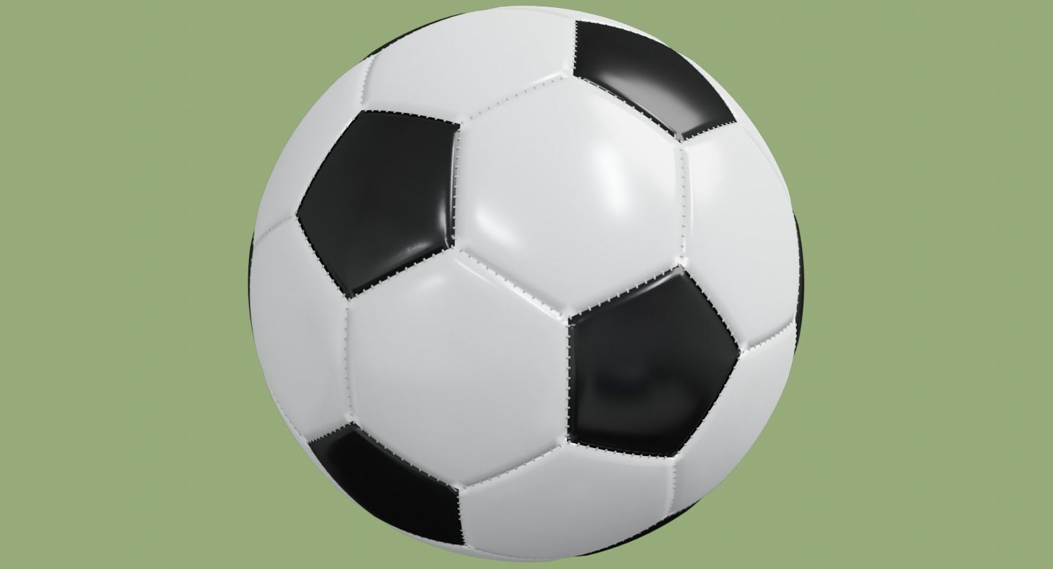 Soccer ball in Blender and other formats 3D model_69