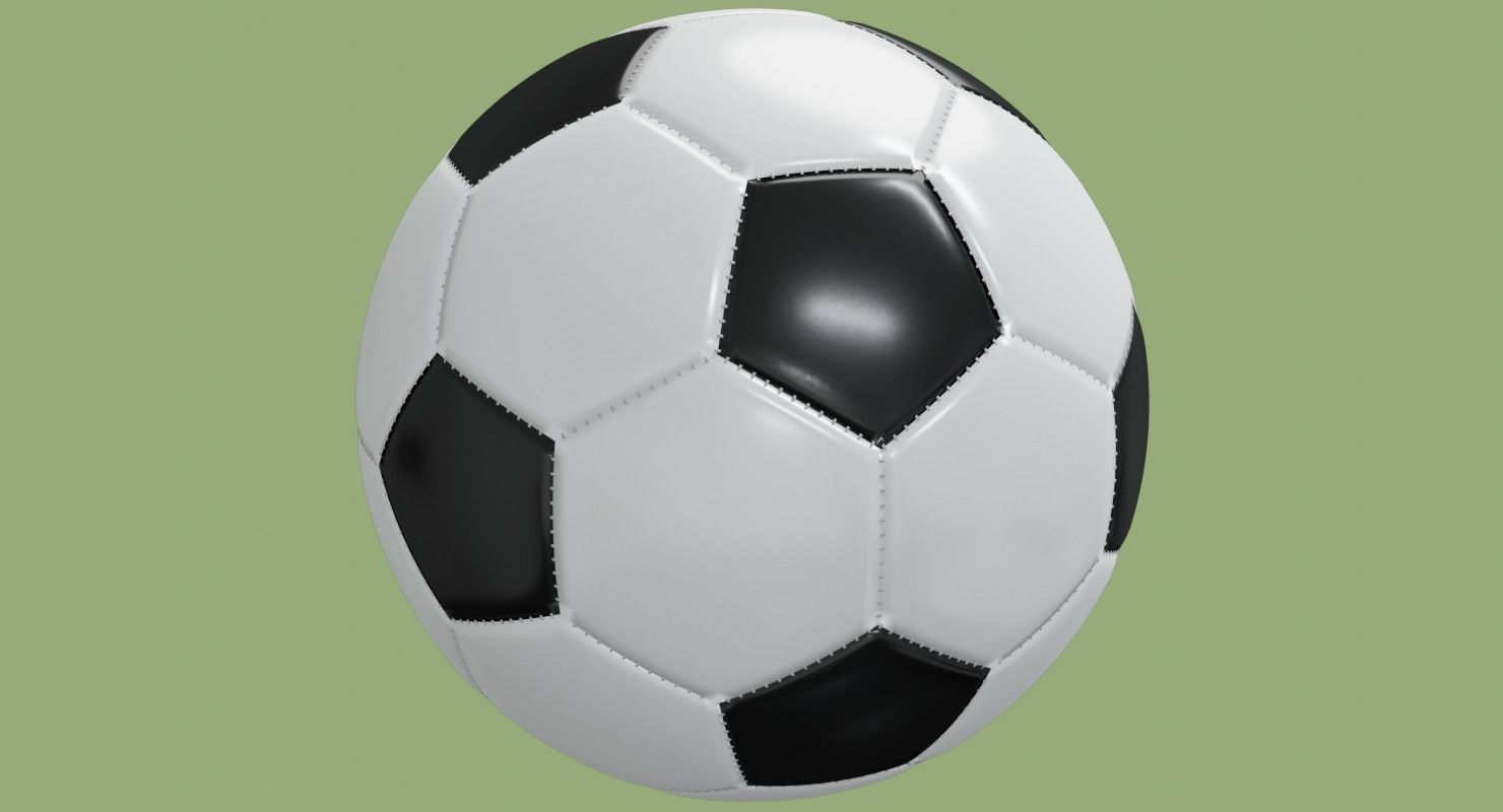 Soccer ball in Blender and other formats 3D model_59