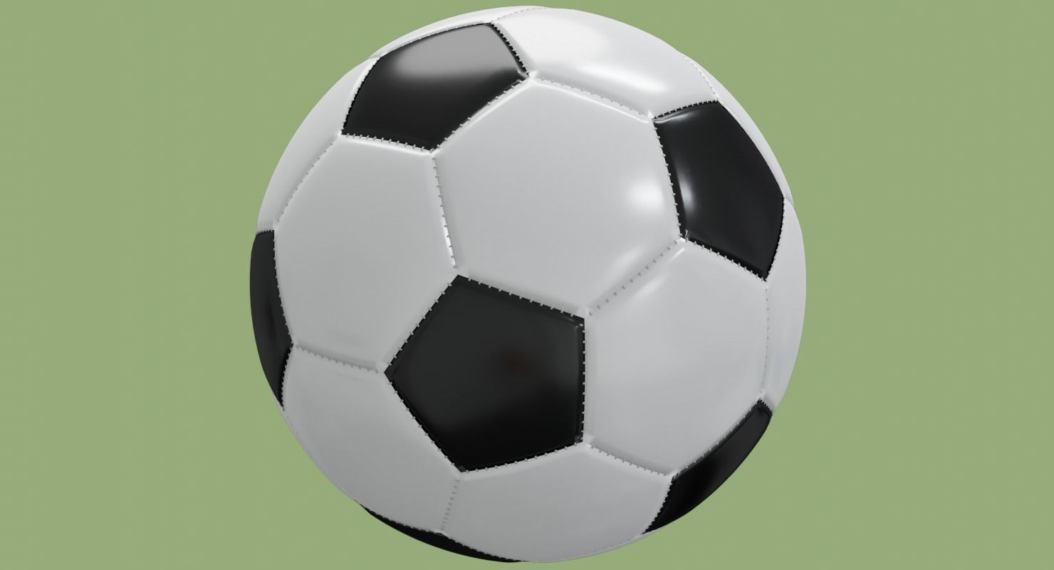 Soccer ball in Blender and other formats 3D model_52