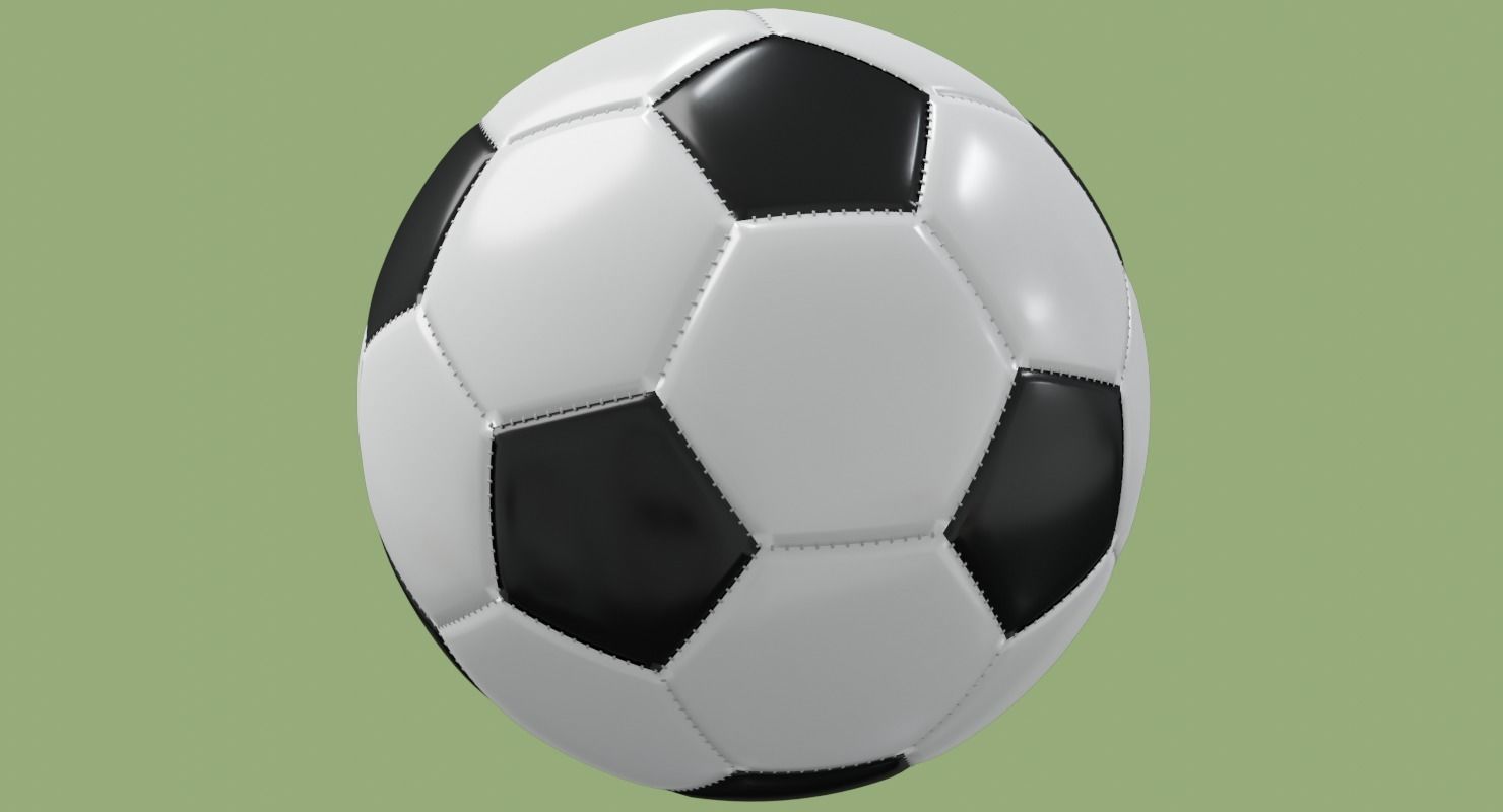 Soccer ball in Blender and other formats 3D model_42