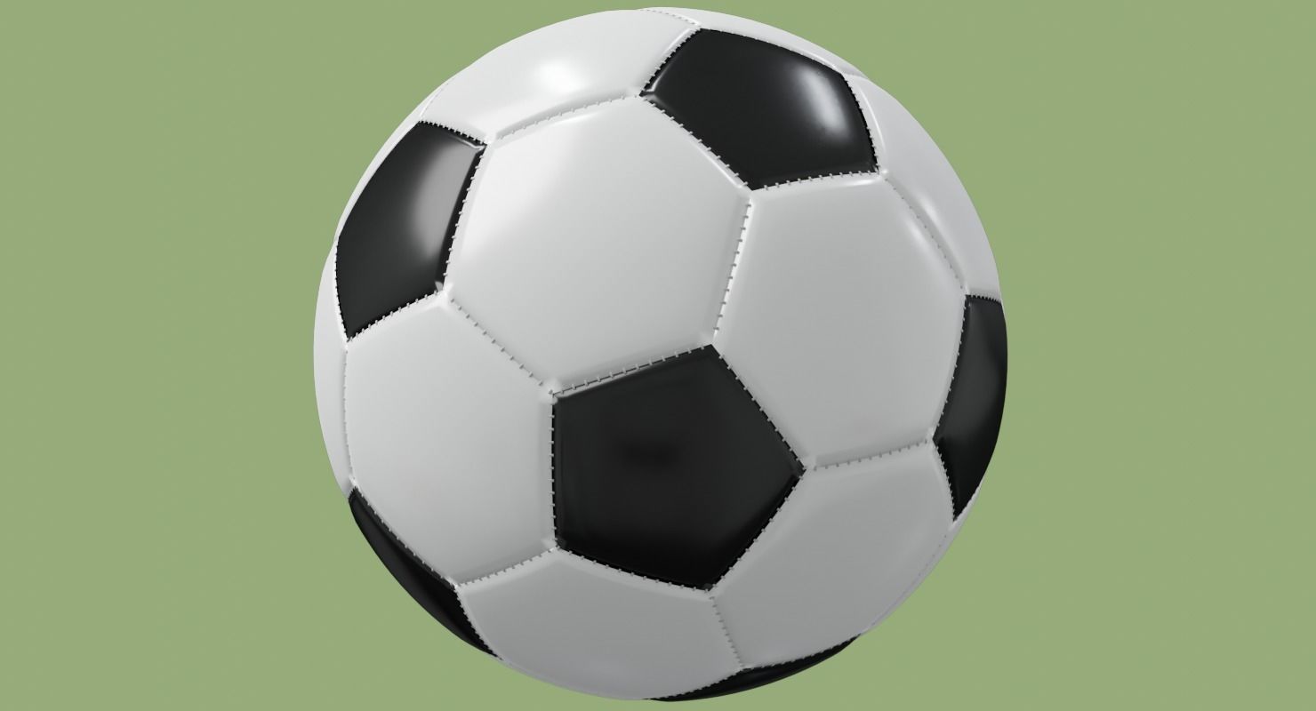 Soccer ball in Blender and other formats 3D model_38