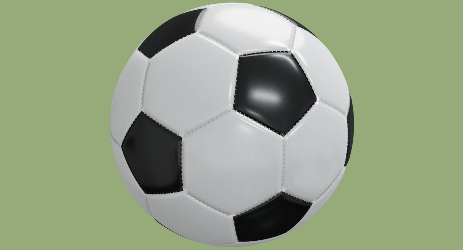 Soccer ball in Blender and other formats 3D model_58