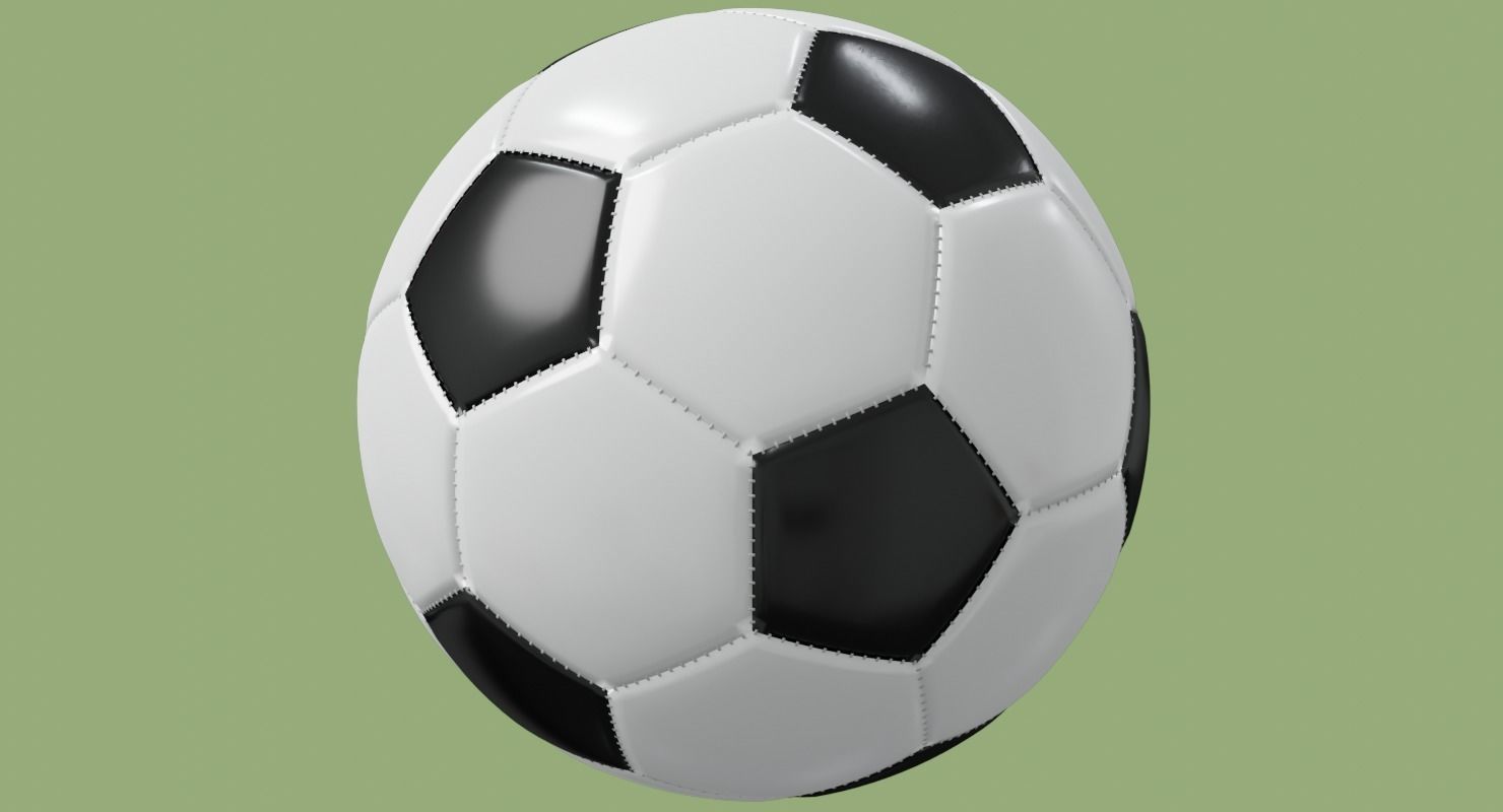 Soccer ball in Blender and other formats 3D model_35