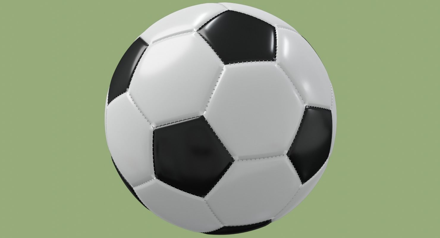 Soccer ball in Blender and other formats 3D model_41
