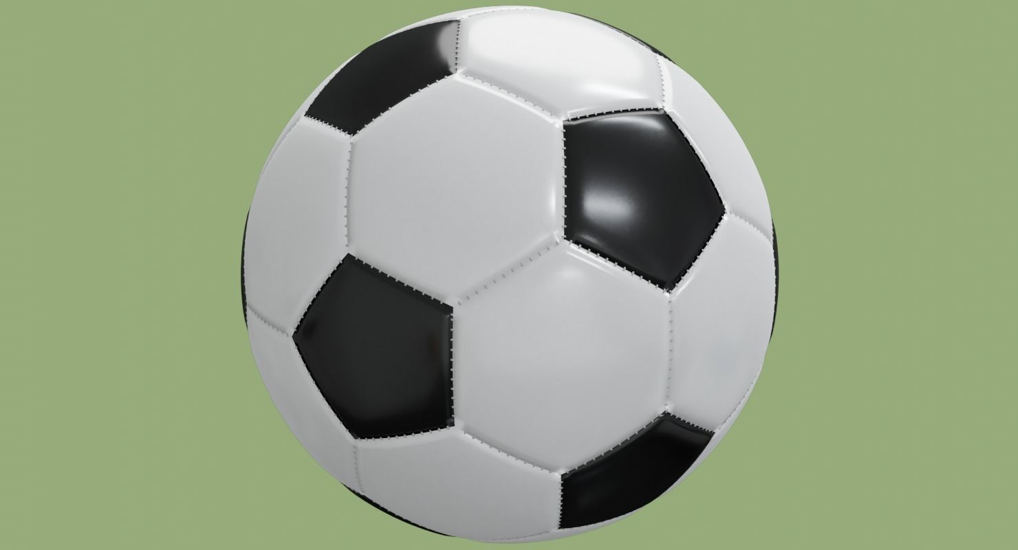 Soccer ball in Blender and other formats 3D model_56