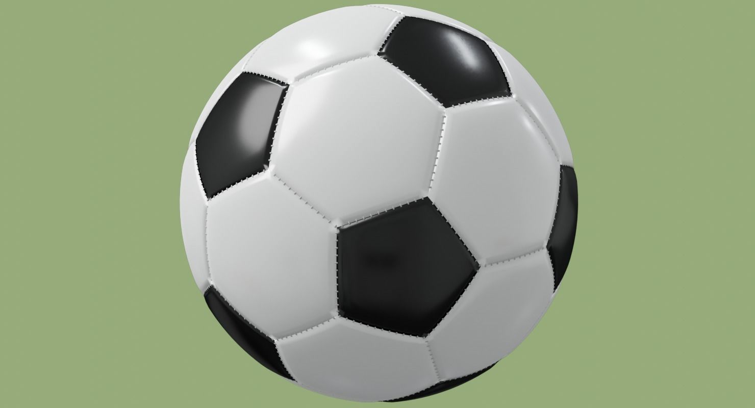Soccer ball in Blender and other formats 3D model_37