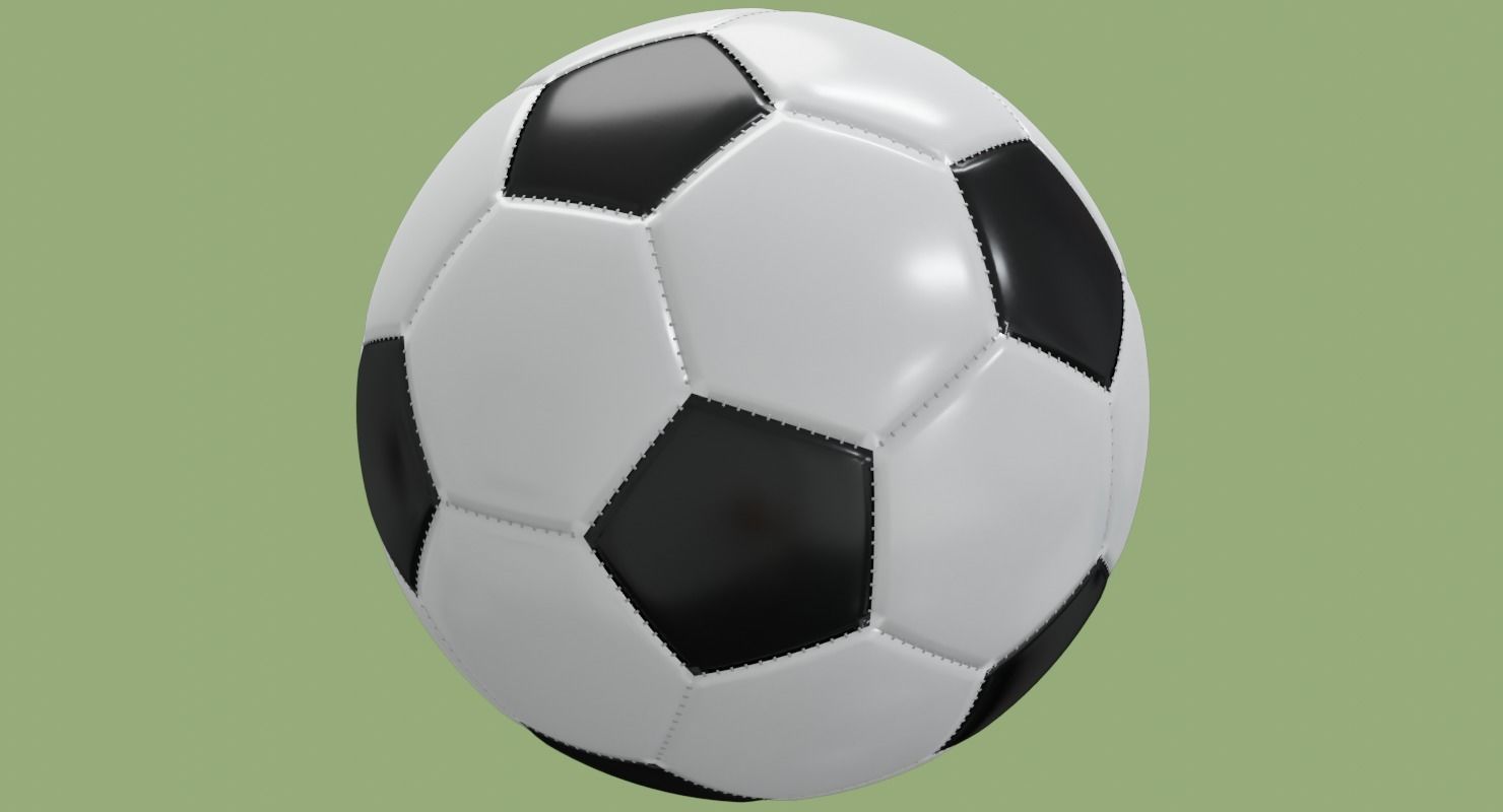 Soccer ball in Blender and other formats 3D model_51