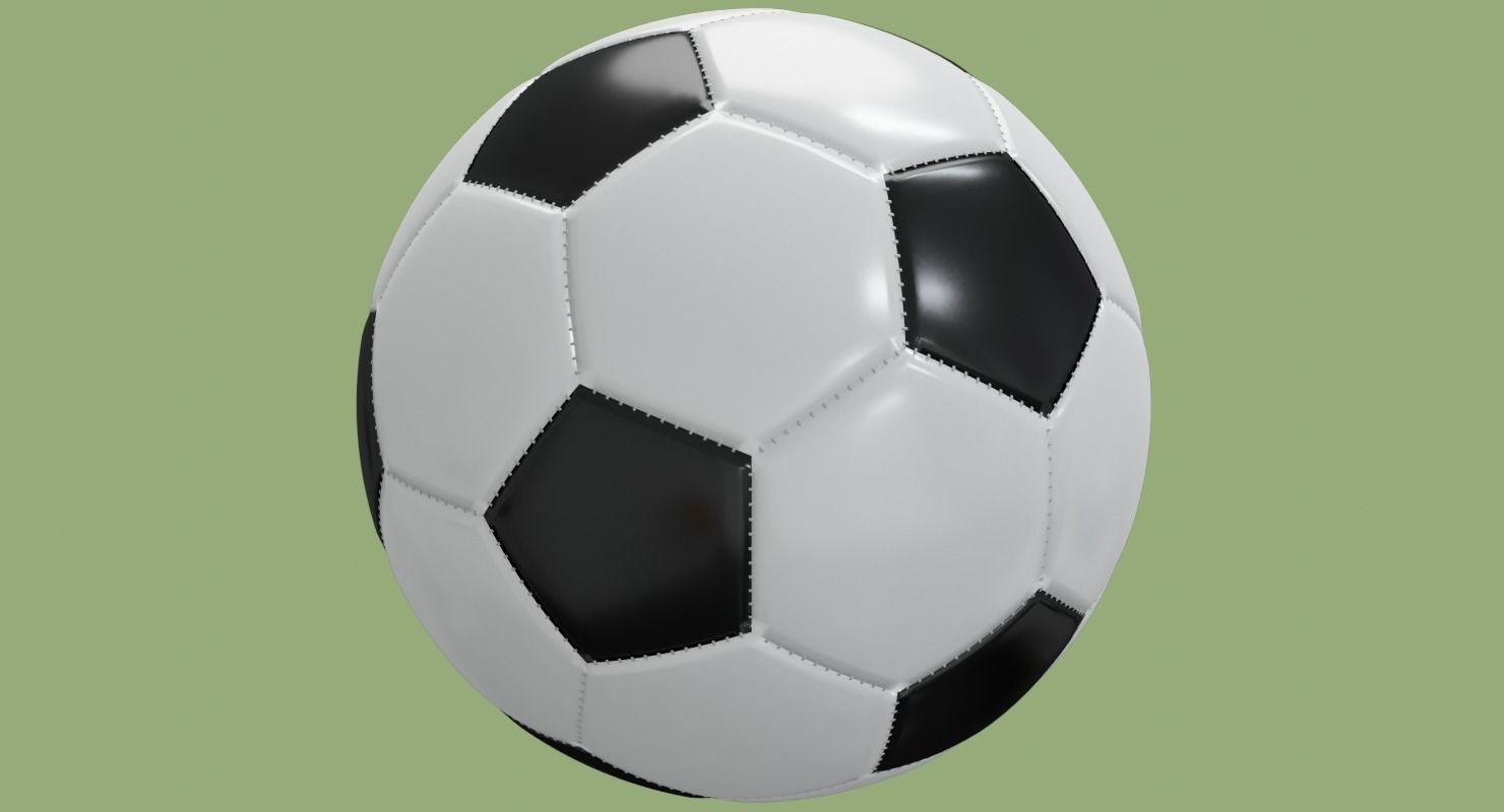 Soccer ball in Blender and other formats 3D model_54