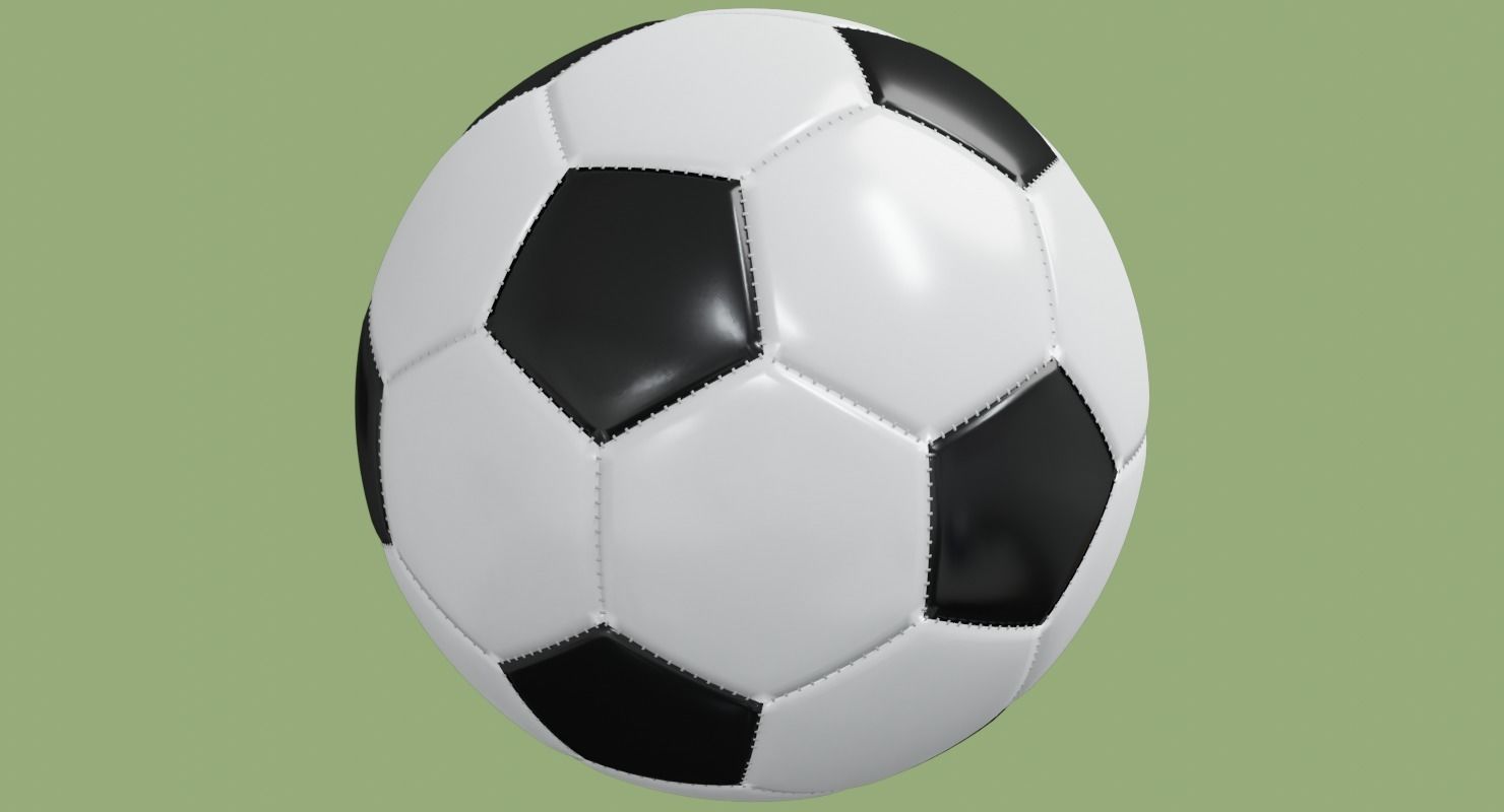 Soccer ball in Blender and other formats 3D model_66