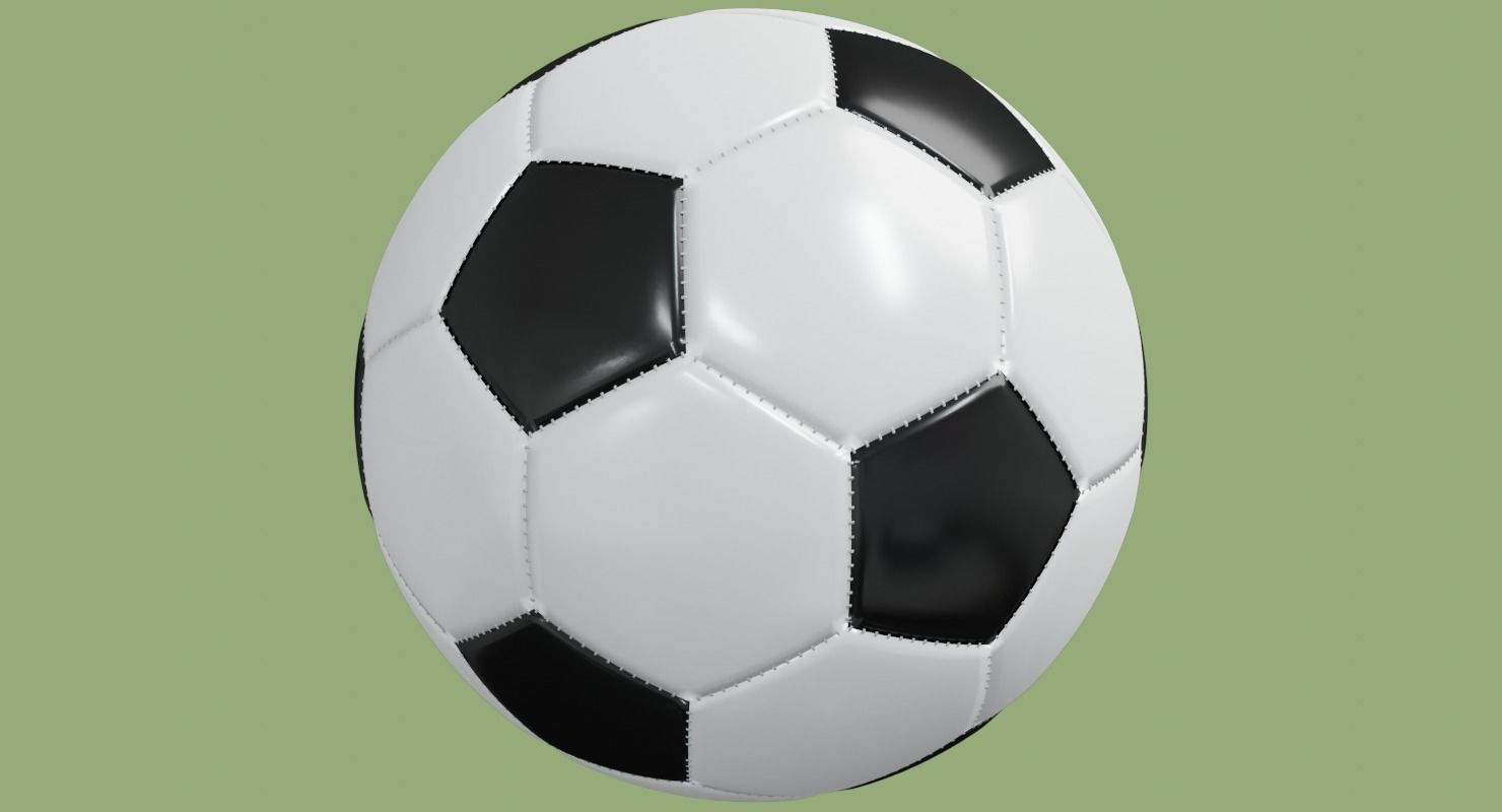 Soccer ball in Blender and other formats 3D model_68