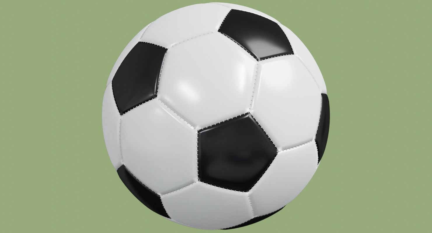 Soccer ball in Blender and other formats 3D model_72