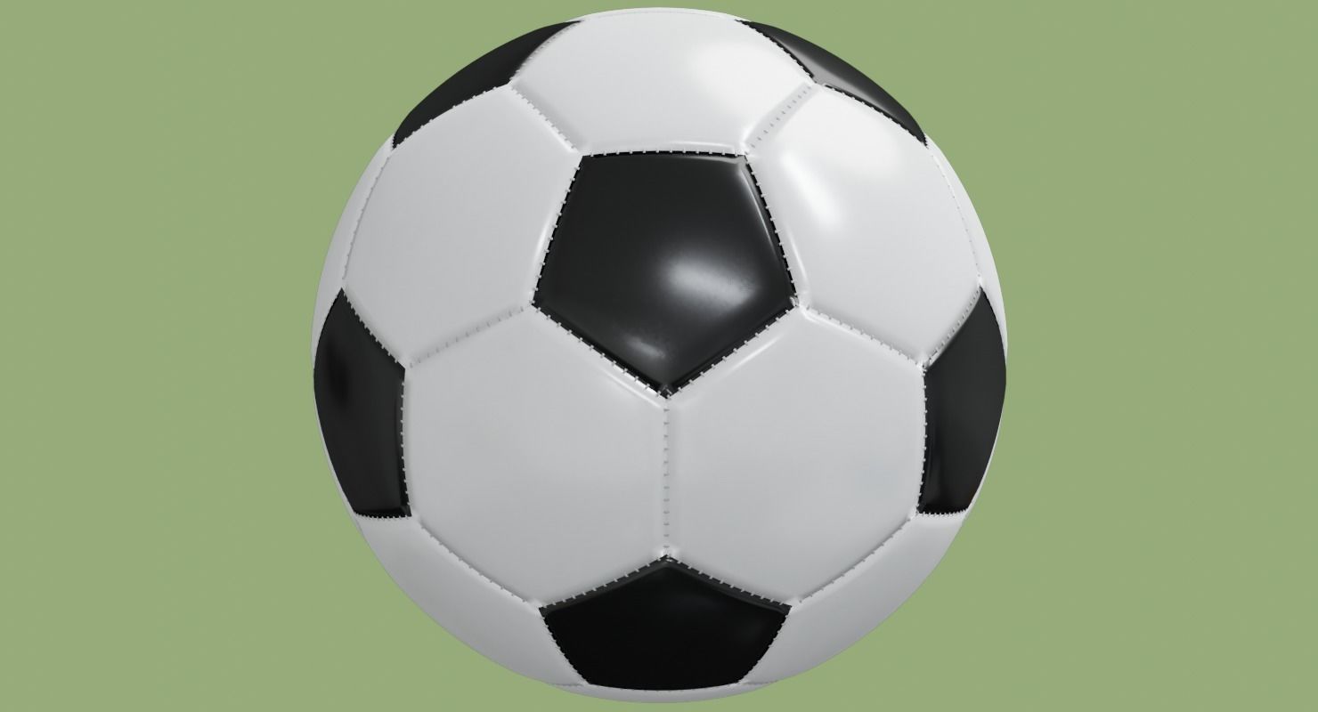 Soccer ball in Blender and other formats 3D model_62
