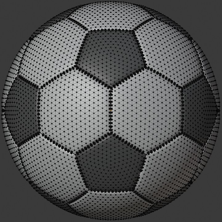 Soccer ball in Blender and other formats 3D model_73