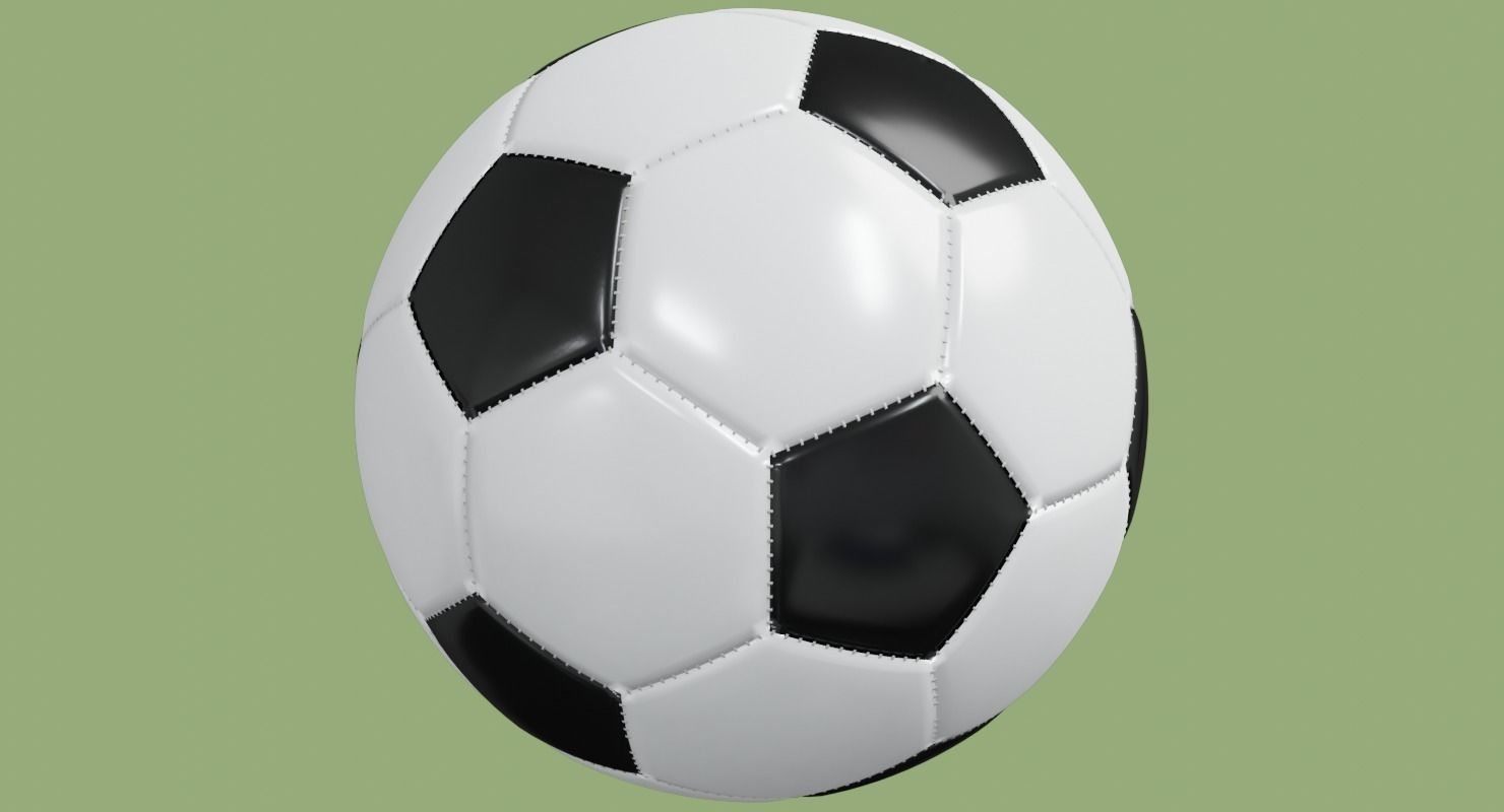 Soccer ball in Blender and other formats 3D model_70