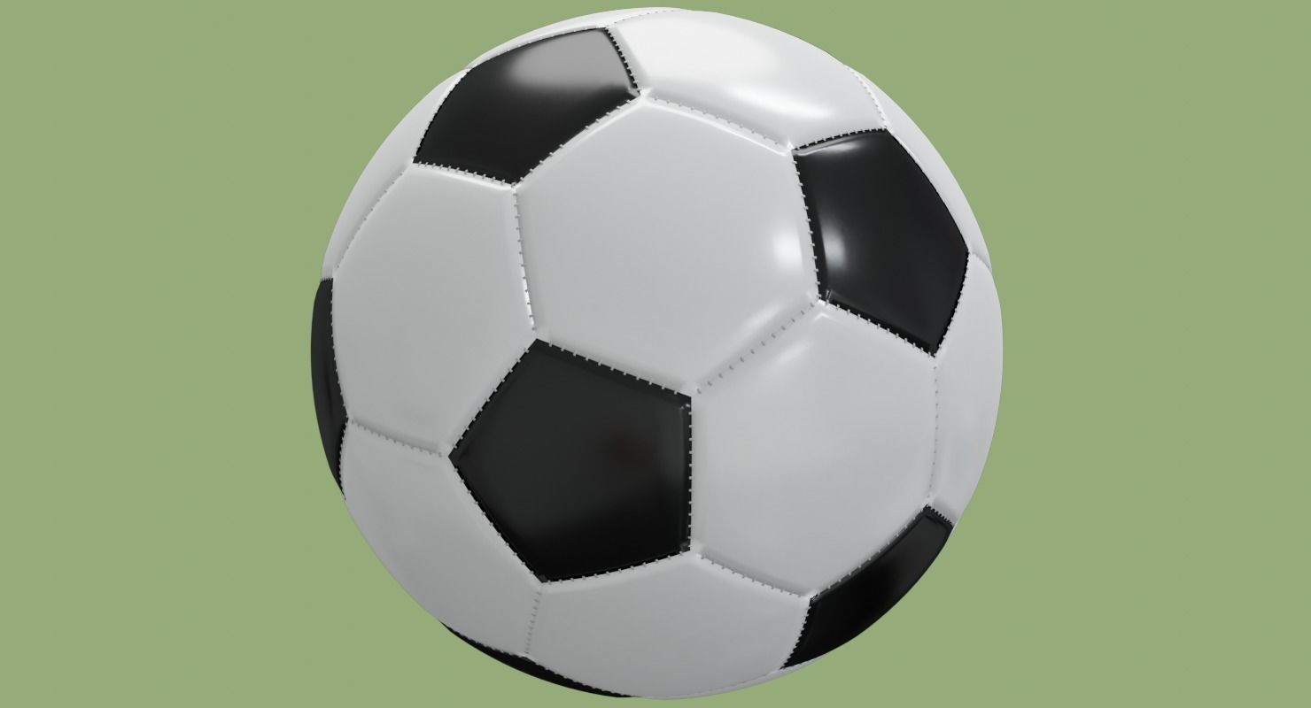 Soccer ball in Blender and other formats 3D model_53