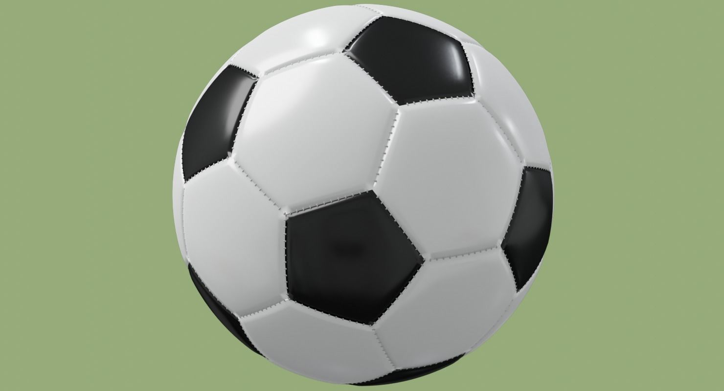 Soccer ball in Blender and other formats 3D model_39