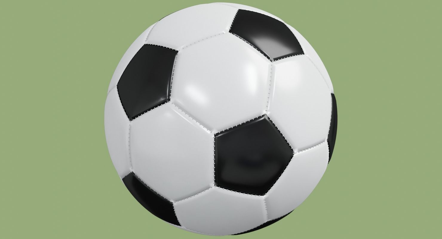Soccer ball in Blender and other formats 3D model_71