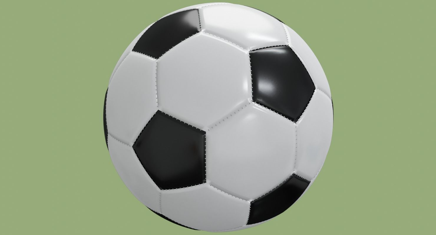 Soccer ball in Blender and other formats 3D model_55