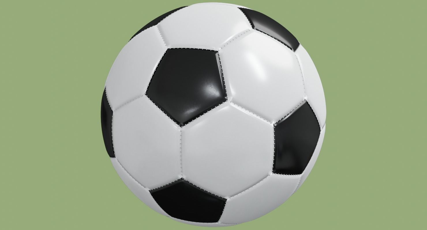 Soccer ball in Blender and other formats 3D model_65