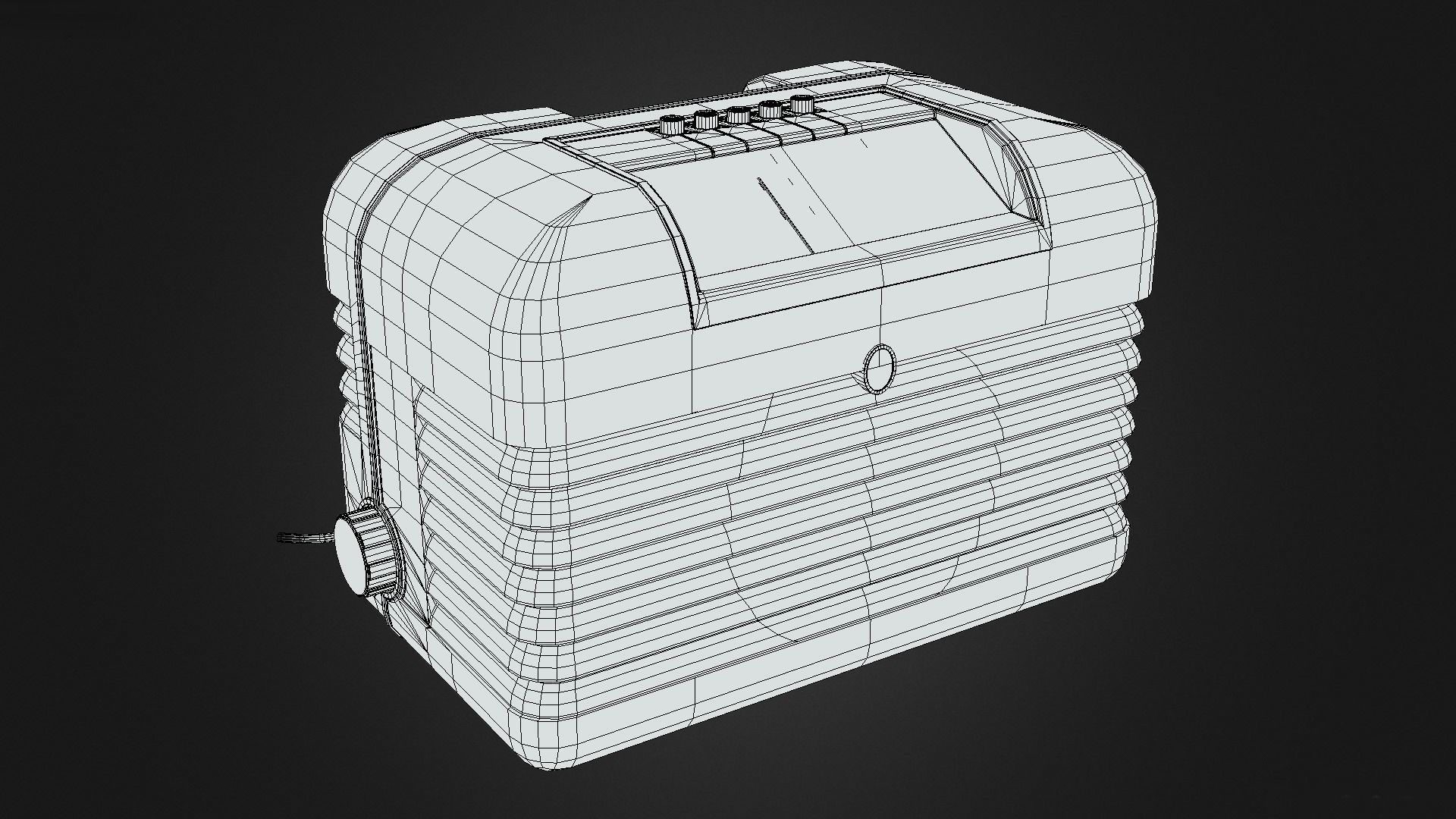 1950 Bush DAC10 Vintage Radio Free 3D model_5