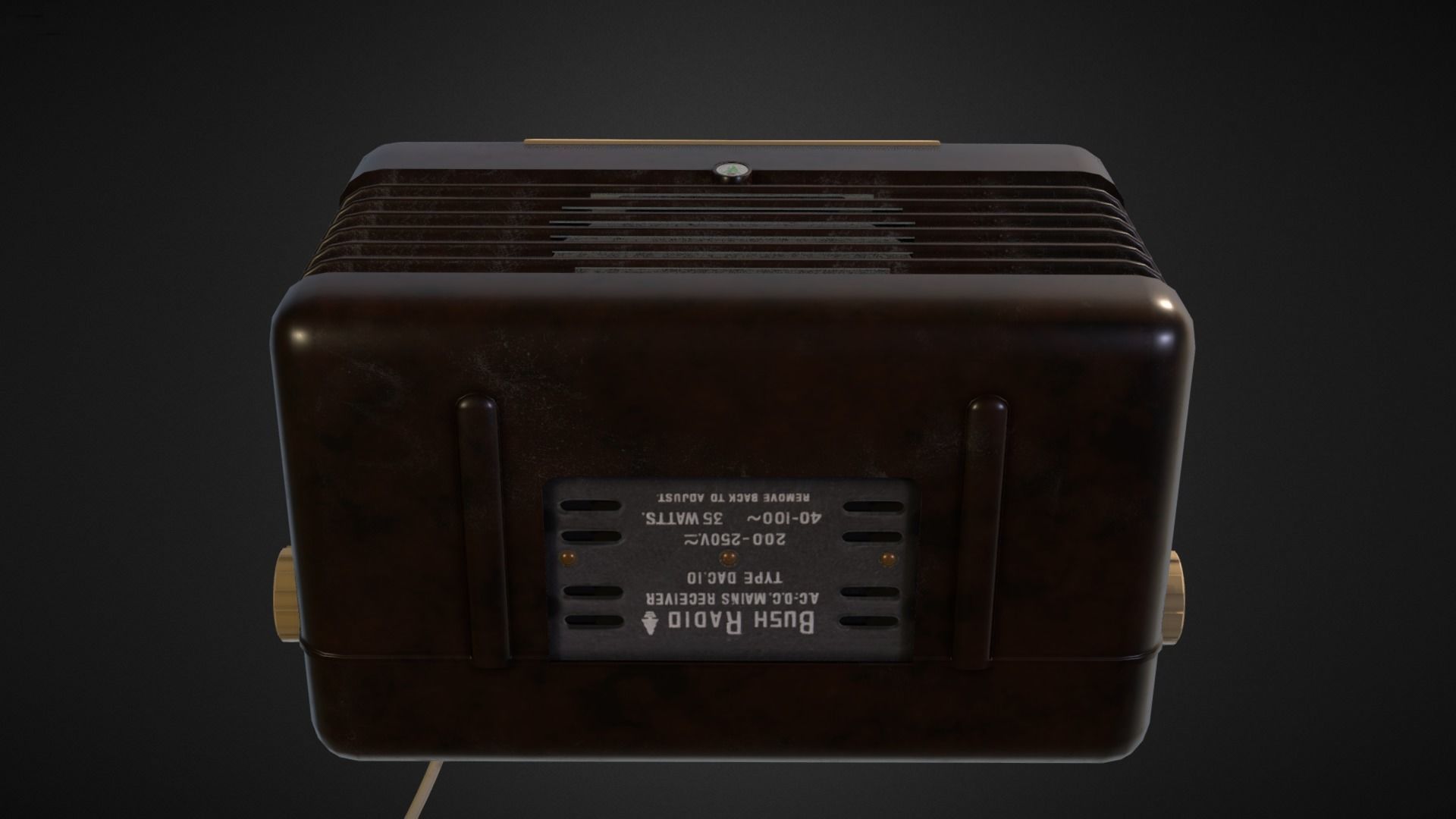 1950 Bush DAC10 Vintage Radio Free 3D model_4