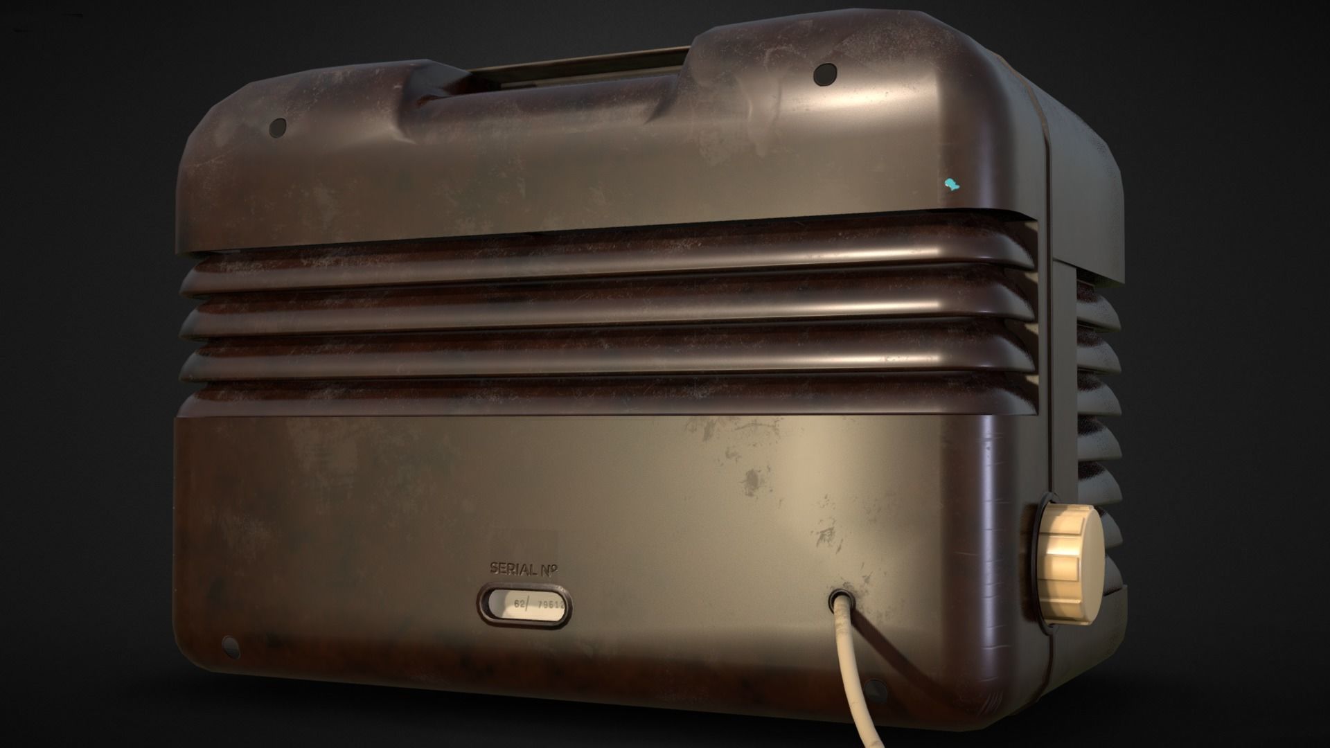 1950 Bush DAC10 Vintage Radio Free 3D model_2