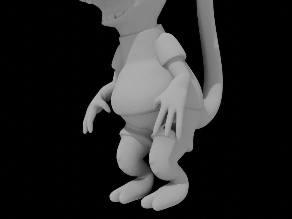 Bart Simpson rat boy 3D printable model cartoon print 3D print model_6