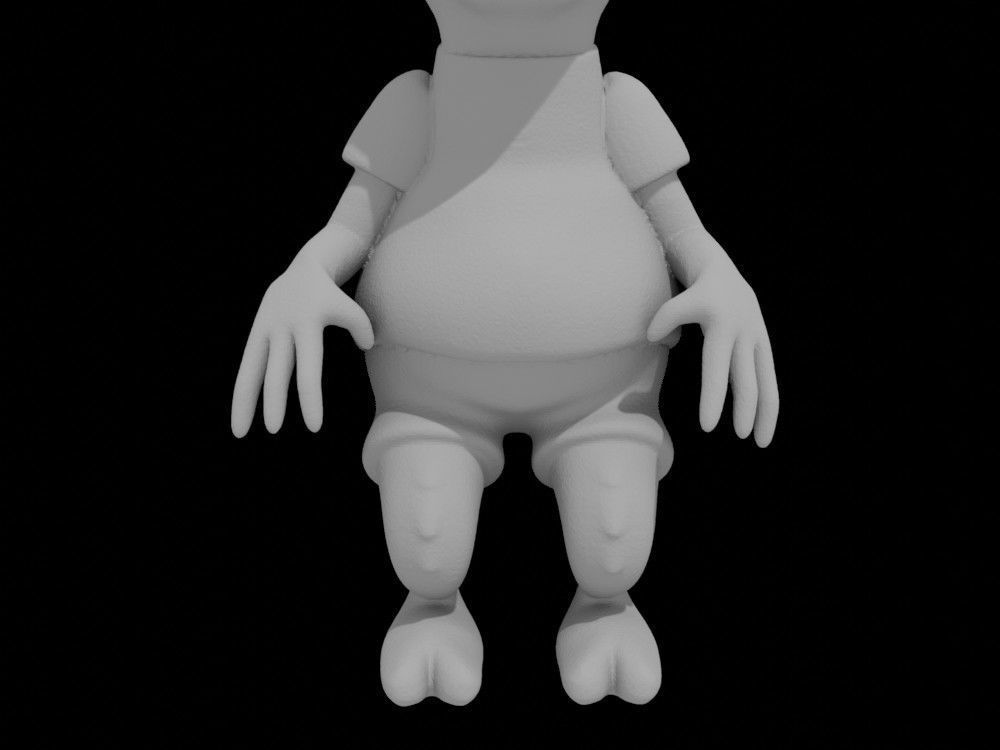 Bart Simpson rat boy 3D printable model cartoon print 3D print model_12