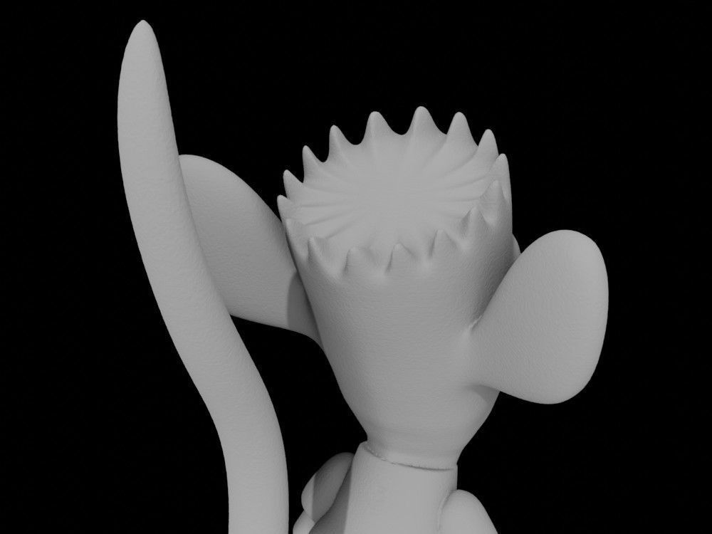 Bart Simpson rat boy 3D printable model cartoon print 3D print model_7